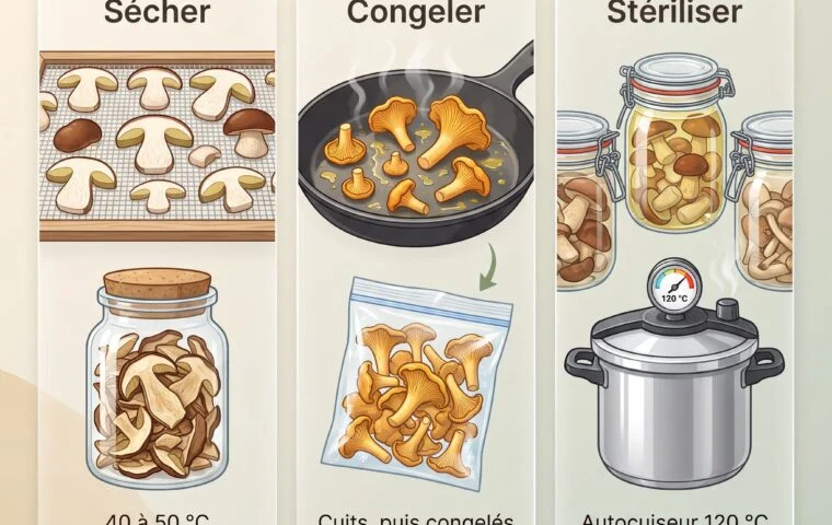 Comment conserver les champignons : sécher, congeler, stériliser