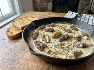 Morilles à la crème