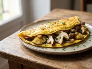 Omelette aux cèpes