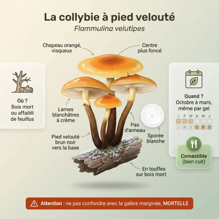 Collybie à pied velouté